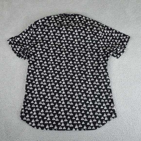 Icelantic Skis Shirt Men's Large Black and White Button-Up Hand Made in the USA - Picture 9 of 10